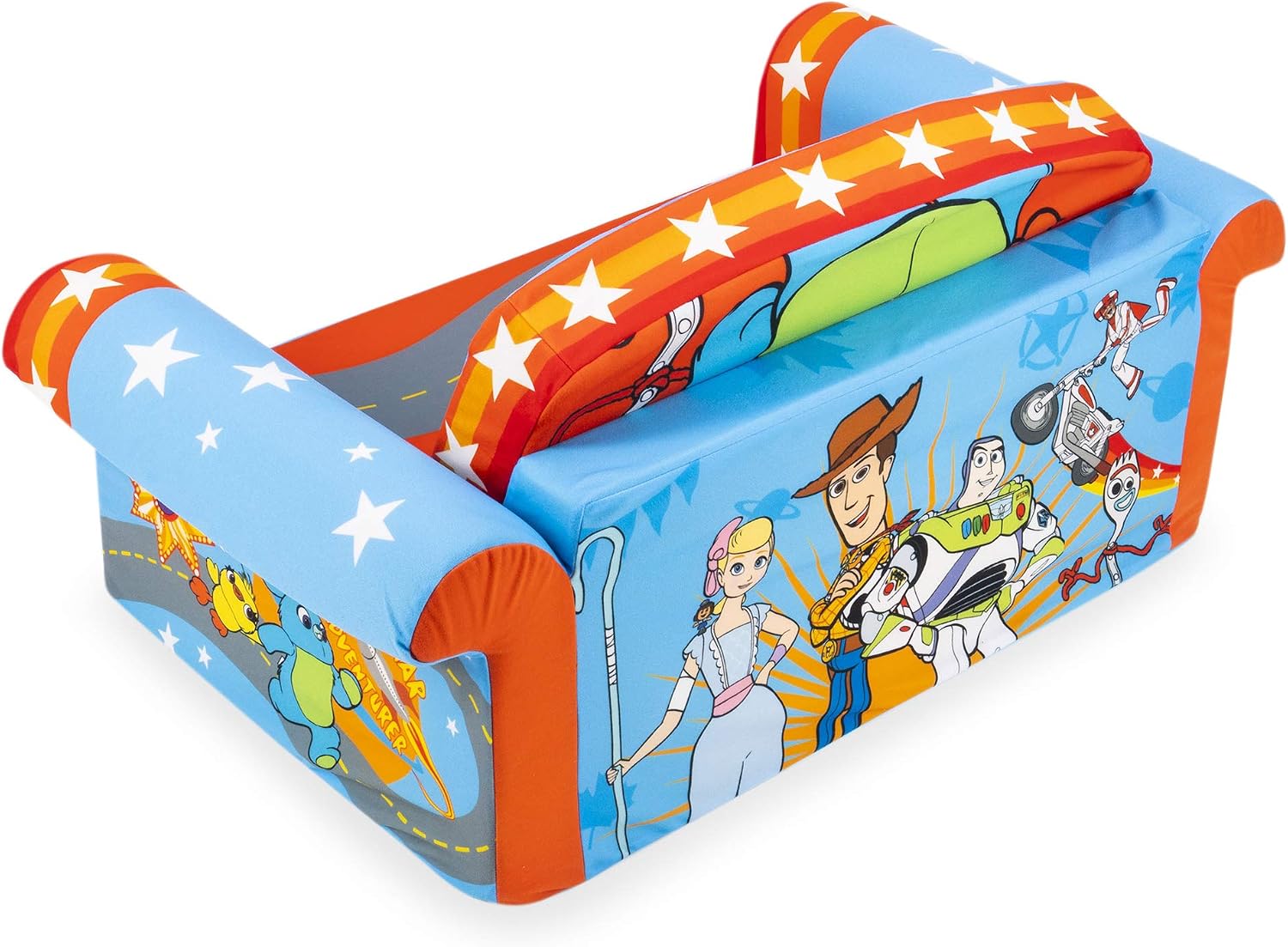 Marshmallow Furniture 2 Pack Kids 2-in-1 Flip Open Foam Sofa Bed, Toy Story 4