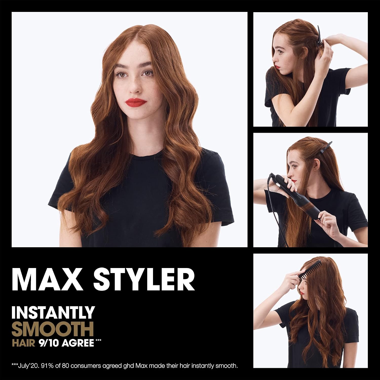 ghd Gold ― 1' Flat Iron Hair Straightener | Professional Ceramic Hair Straightening Styling Tool for Stronger Hair & More Color Protection