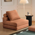 Folding Sofa Bed, 3-in-1 Convertible Sleeper Chair Bed with Pillows, Foldable Floor Couch with High-Density Foam, Futon Small Boneless Couch for Living Room Bedroom Lounge, Single, Brown