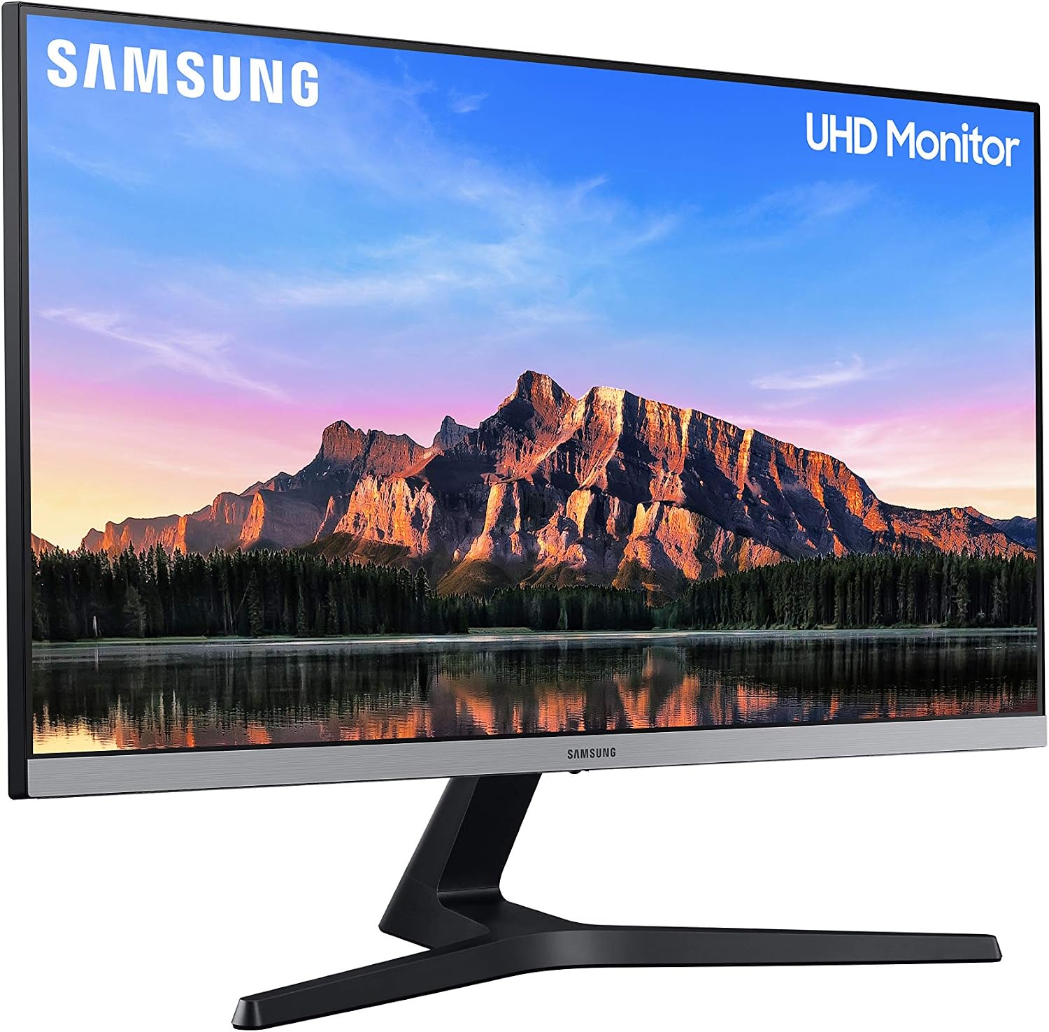 Samsung 28 inch (70.8 cm) 4K UHD Monitor with Bezel Less Design and IPS Display Panel (Dark Blue Gray) - LU28R550UQWXXL