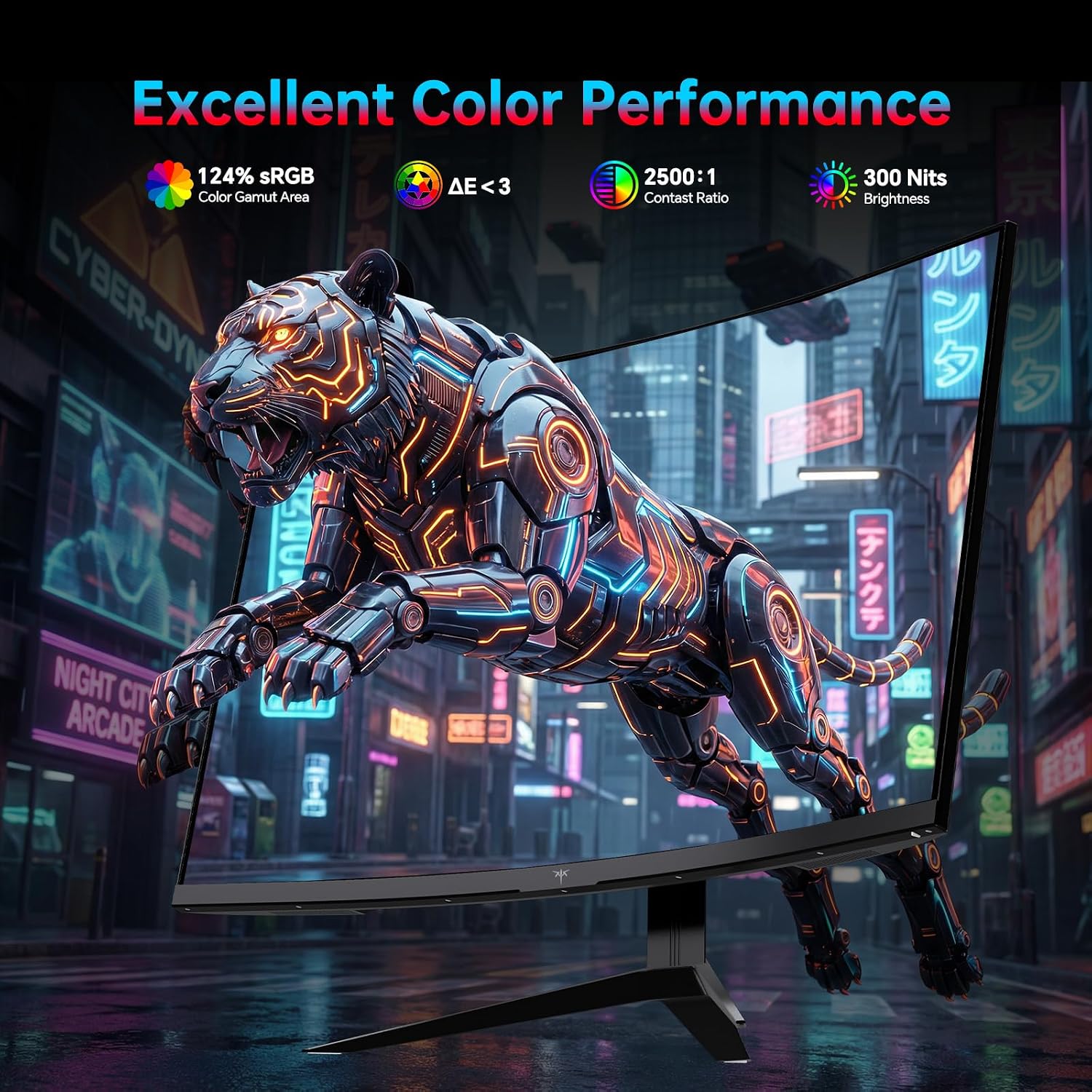 KTC 27 Inch 240Hz Curved Gaming Monitor, 2K QHD 2560x1440P Computer Monitor with 1000R, 2500:1 Contrast, Adaptive Sync, DP 1.4, HDMI 2.0, VESA, Tiltable, H27S25E