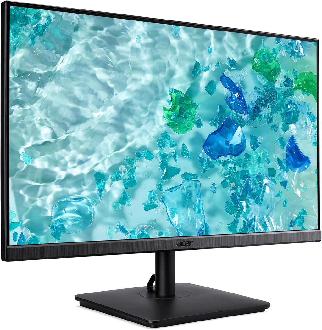 acer Vero V7 V277 Gbmipx 27' FHD IPS Monitor with 4ms Response Time, Anti Glare, VESA Mount (100mm), VGA, HDMI, & Dockztorm Hub, Black Color (UM.HV7AA.G07)