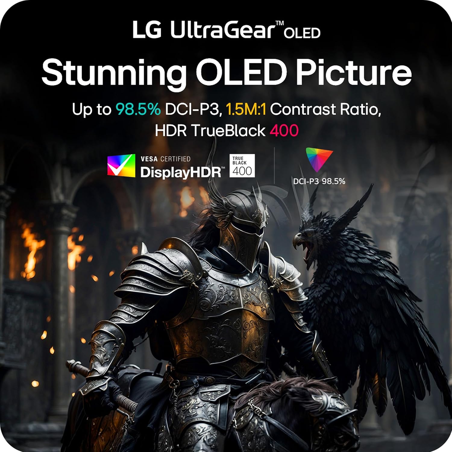 LG 32GX870A-B 32-inch Ultragear 4K UHD (3840 x 2160) OLED Gaming Monitor, Dual-Mode, 240Hz, 0.03ms, NVIDIA, AMD FreeSync Premium Pro, VESA Display HDR True Black 400, USB C, DP2.1 (Renewed)