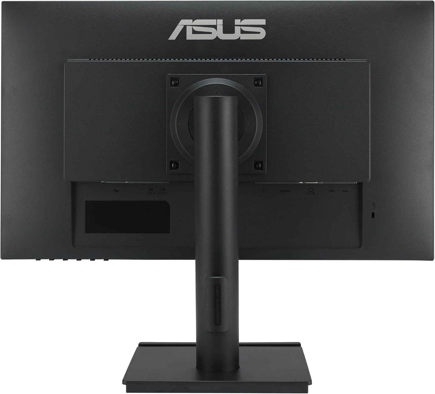 ASUS 24' 1080P Business Monitor (VA24DQFS) - IPS, 100Hz, 1ms, Adaptive-Sync, HDMI, DisplayPort, VGA, for Working and Gaming, Ergo Design, Blue Light Filter, Flicker Free, 3 yr Warranty TAA Compliant