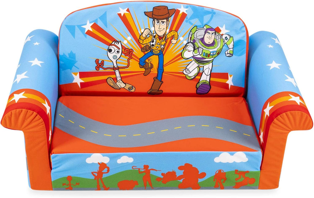 Marshmallow Furniture 2 Pack Kids 2-in-1 Flip Open Foam Sofa Bed, Toy Story 4