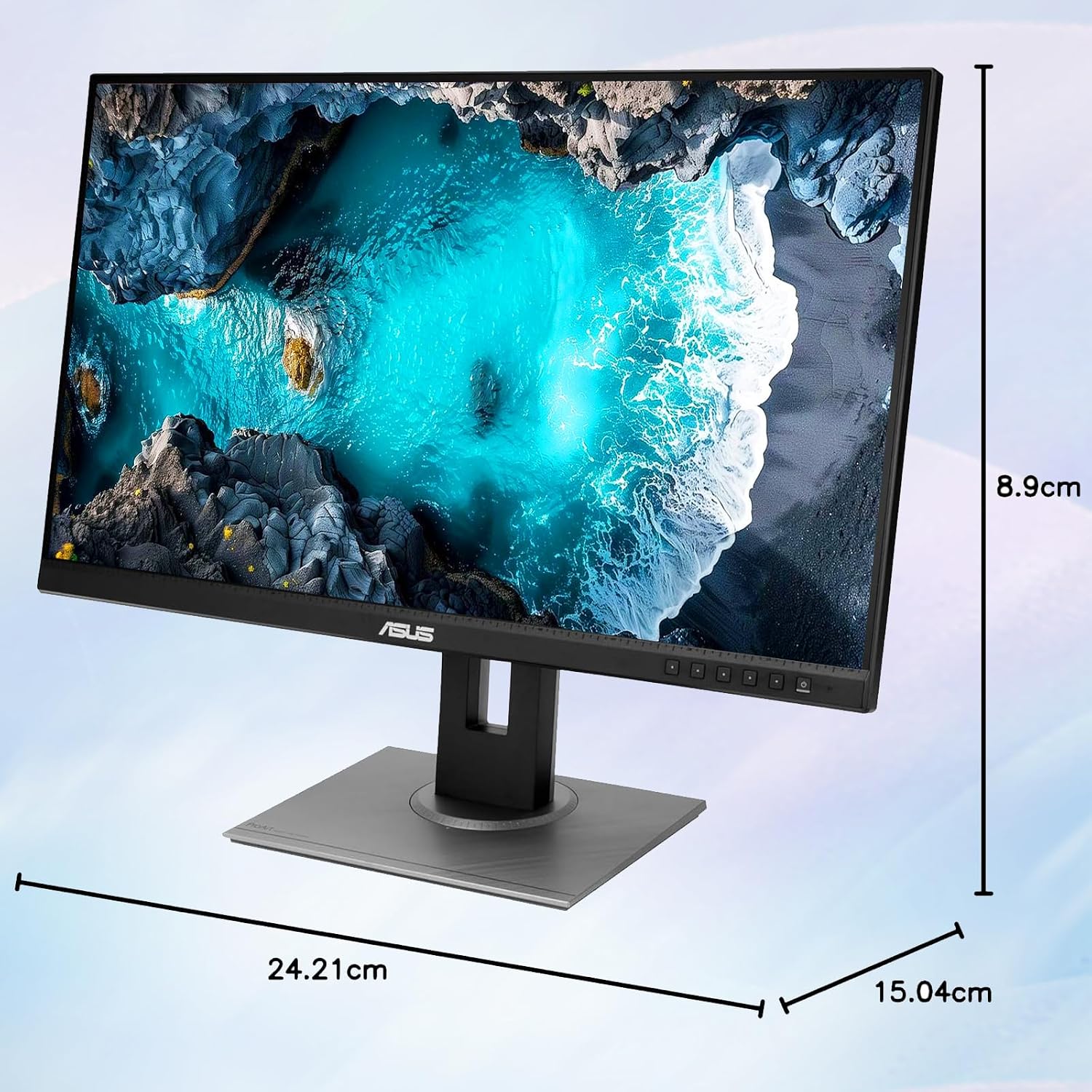 ASUS ProArt 27' QHD Monitor, 1440P IPS Display, 100% sRGB|Rec. 709, Delta E < 2 Color Accuracy, Calman Verified, DP HDMI Mini DP DVI USB Hub, Ergonomic Tilt Swivel Pivot Height Adjustable Stand
