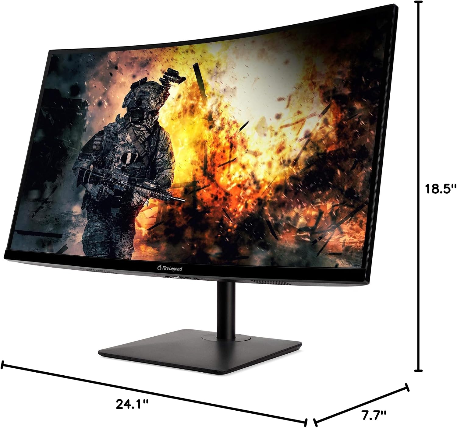 AOPEN 27HC5R Zbmiipx 27' 1500R Curved Full HD (1920 x 1080) VA Gaming Monitor with Adaptive-Sync Technology, 240Hz, 1ms (Display Port & 2 x HDMI 1.4 Ports)