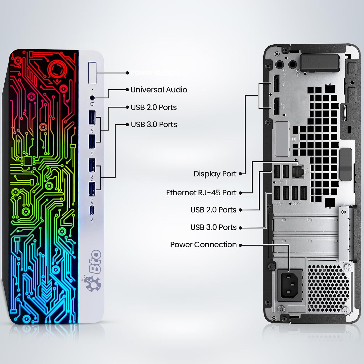 HP ProDesk Desktop RGB Computer PC Intel i5-6th Gen. Quad-Core Processor 16GB DDR4 Ram 256GB SSD, 22 Inch Monitor, Gaming Keyboard and Mouse, Built-in WiFi, Windows 11 (Renewed)