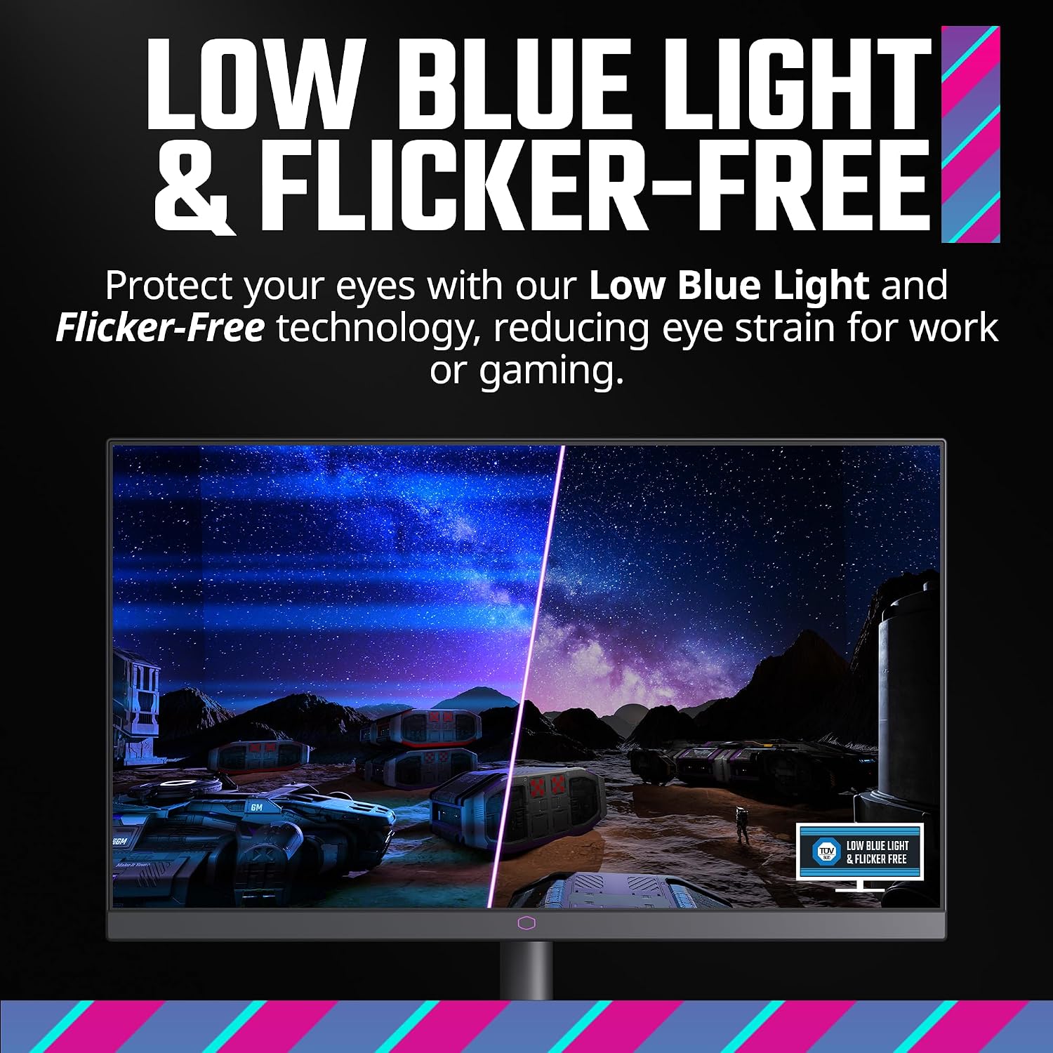 Cooler Master GM2711S 27' WQHD 2560 x 1440 Ultra-Speed IPS Gaming Monitor | Up to 180Hz | Up to 0.5ms | Adaptive Sync AMD|Nvidia | HDR Support | DP1.4 * 1 | HDMI2.0 * 2