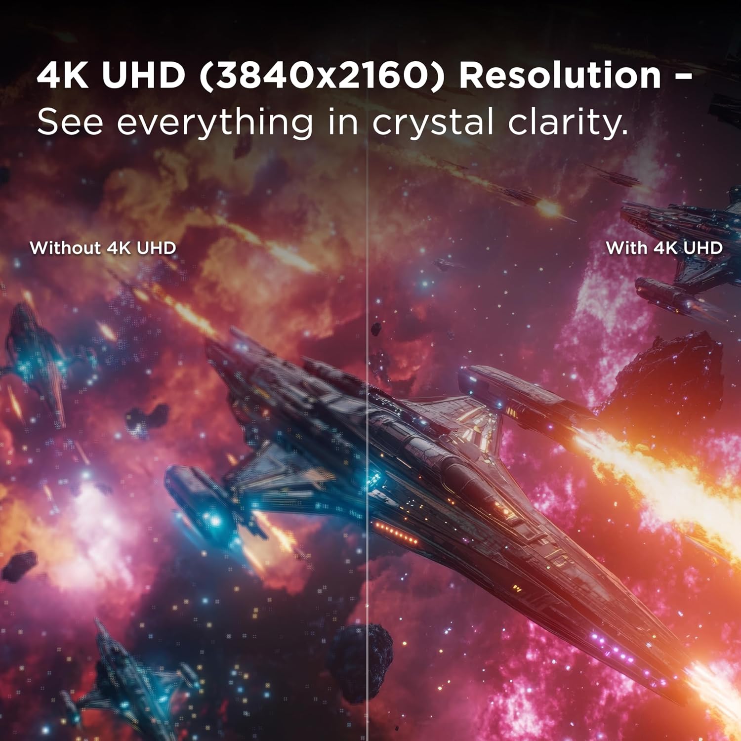 TCL 32' R84 Series 4K UHD HDR QD-Mini LED Gaming Monitor (32R84, 2025 Model) Halo Control System, 165Hz Refresh Rate, LD1400 Precise Dimming, HDR1400 Brightness, 1ms, AMD FreeSync, NVIDIA G-SYNC