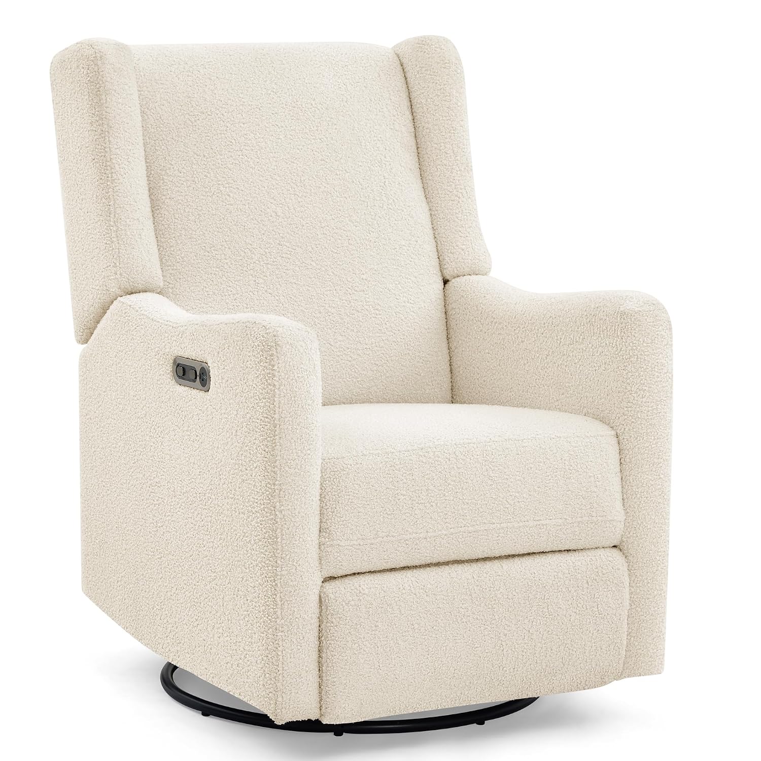 Delta Children Mercer Electronic Power Recliner and Swivel Glider with USB-A and Type-C Ports - Greenguard Gold Certified - Stain-Resistant Performance Fabric is Oeko-TEX Standard 100 Certified, Shell