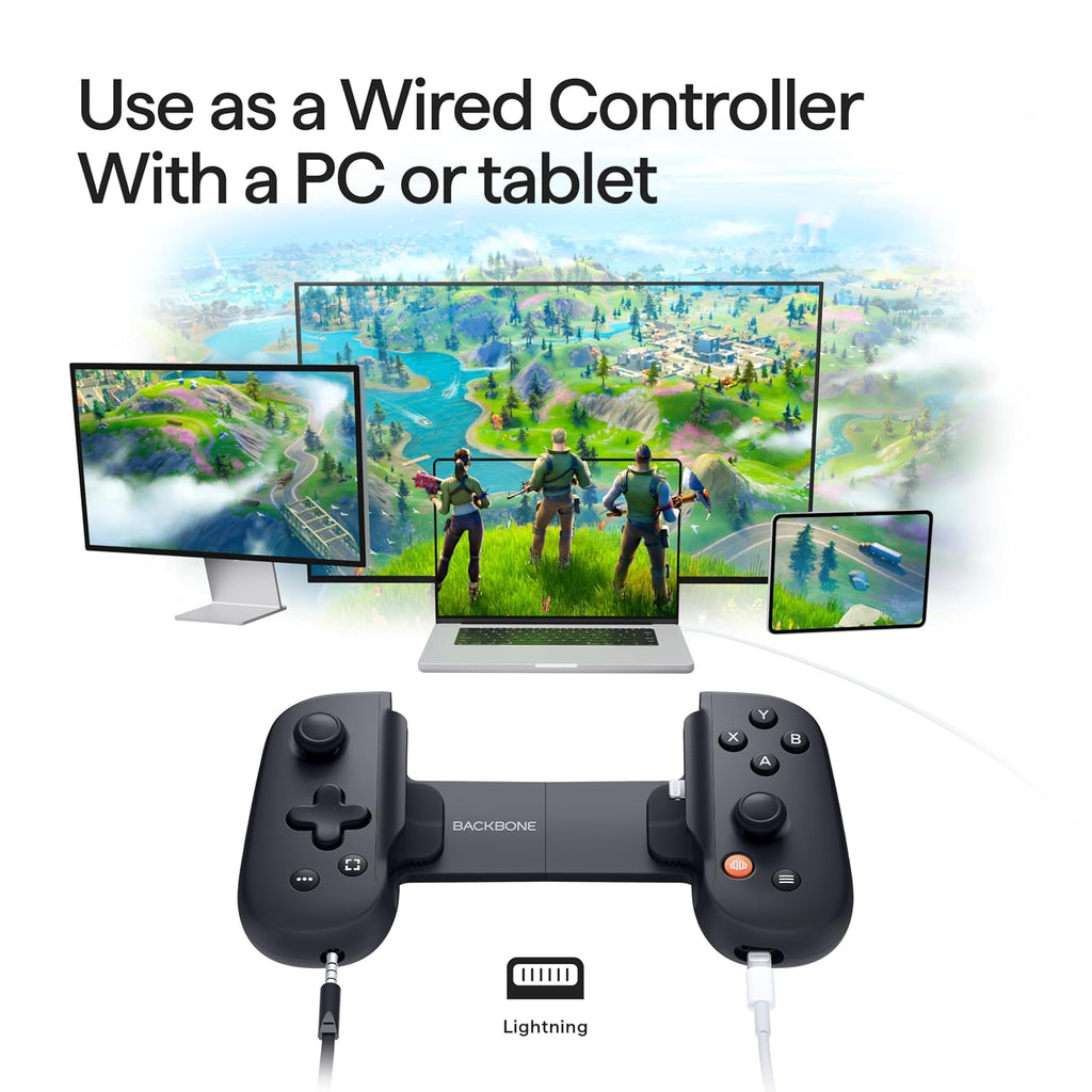 BACKBONE One Mobile Gaming Controller for iPhone 14 & Older (Lightning) 2nd Gen, Phone Controller, Play Xbox, PlayStation, PC, App Games & More (With 3 Months of Apple Arcade Access) (Pack of 2)