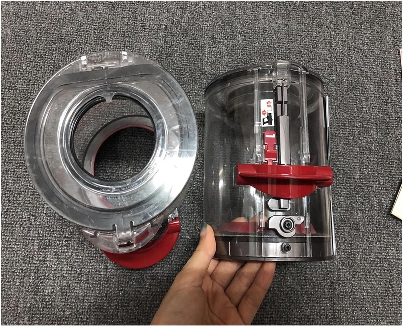 Cyclone Dust Collector. Compatible for Dyson V11. Vacuum Cleaner Accessories V10 Filter Bucket Cup Separator Replacement Spare Parts (Color : Dark Grey V11 US version)