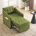 Bezseller Sleeper Sofa Chair Bed, 3-in-1 Convertible Sleeper Chair with Storage Drawer, Pull Out Couch with Side Pocket, Pillow, and Adjustable Backrest, for Living Room Bedroom Apartment, Green