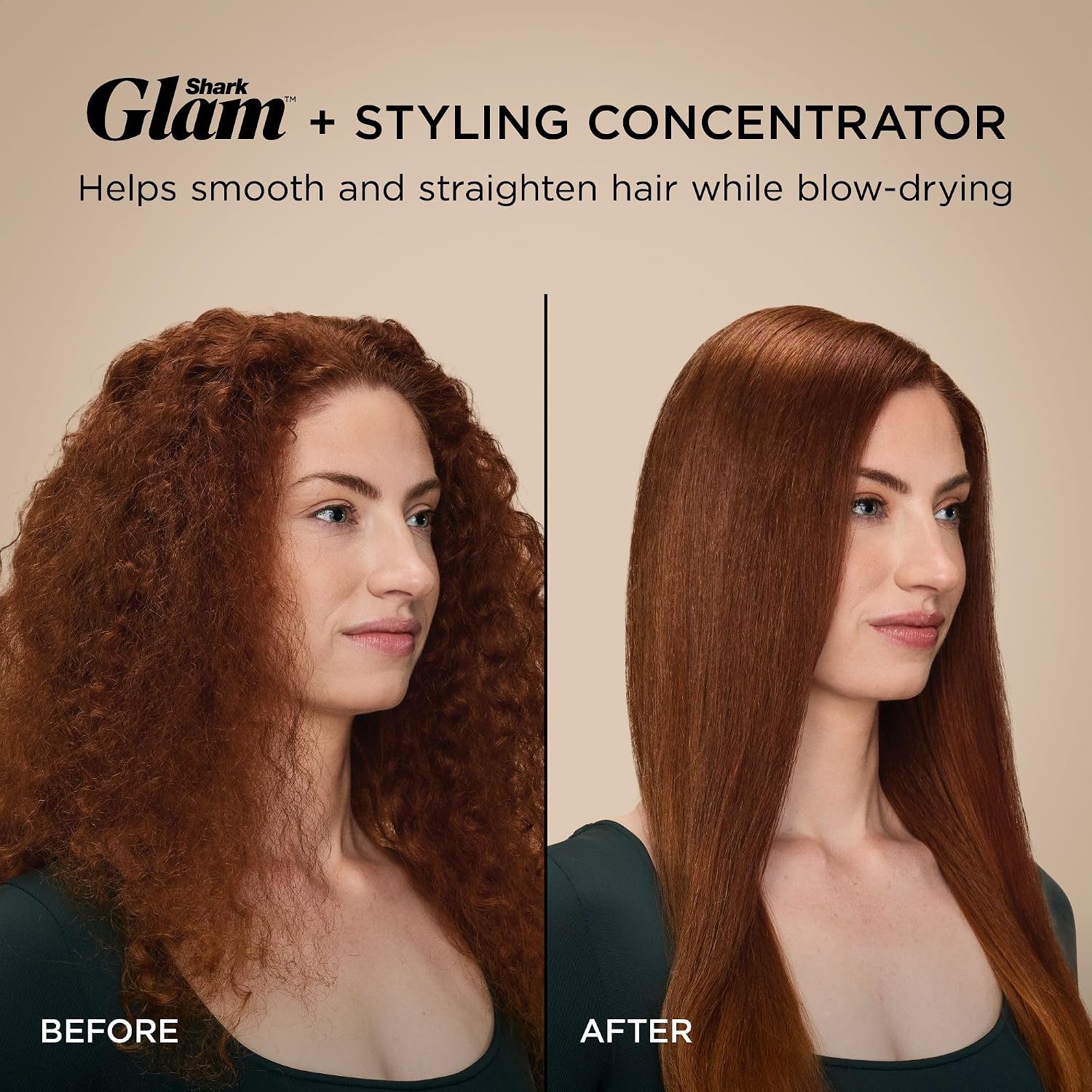 Shark Glam Ceramic & Powerful Air Styling & Drying System, with Silki Straightener & Glossi Air Glosser, for Drying, Curling, Air Straightening & Glossing, Pink, HD6051SPK (Straight & Wavy Hair)
