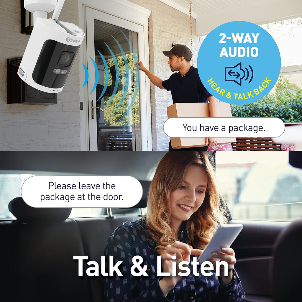 Swann AllSecure650™ 2K Wireless Security Kit with 4 x Wire-Free Cameras & Power Hub NVR