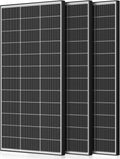 Bifacial 600 Watt Solar Panels 200 Watt Solar Panel 3 Pack 18BB Monocrystalline A+ Cell High-Efficiency Module PV Power Charger Homes Camping RV Battery Boat Caravan Other Off-Grid Applications