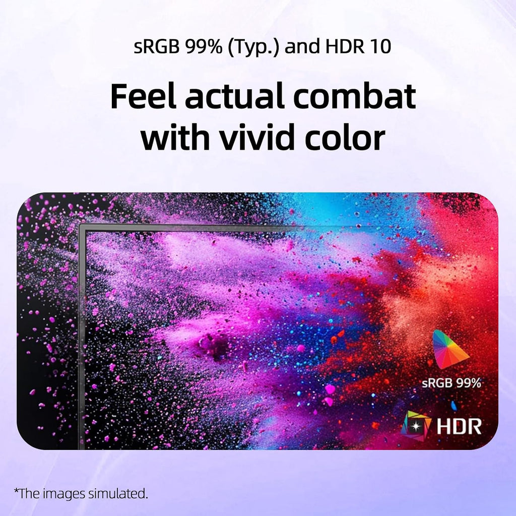 LG 24 inch FHD (1920 x 1080) IPS Computer Monitor, 120Hz, 5ms MBR, HDR10, Dynamic Action Sync, 99% sRGB, VGA, HDMI, Reader Mode, Flicker Safe, Virtually Borderless Design, Tilt Adjustable, Black