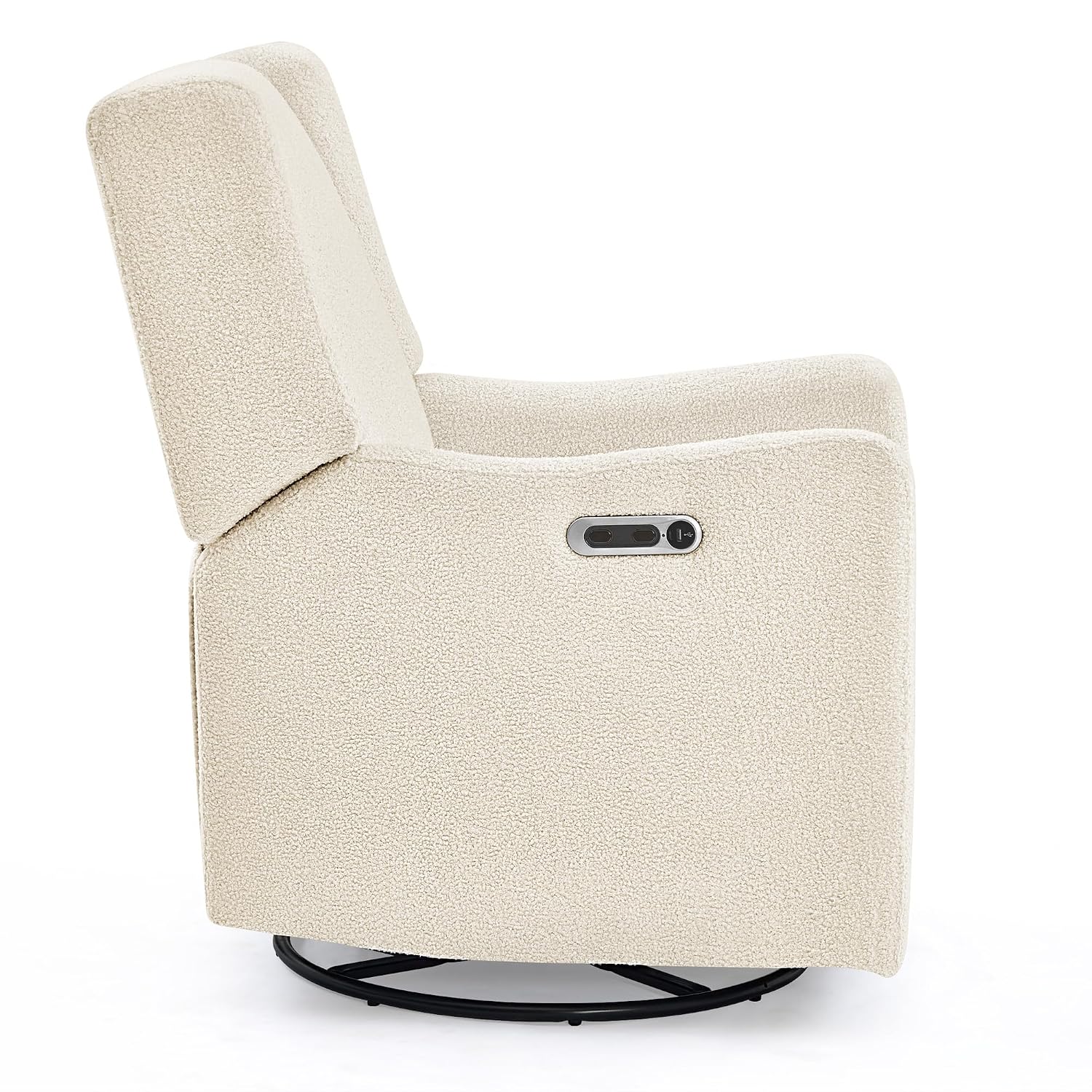 Delta Children Mercer Electronic Power Recliner and Swivel Glider with USB-A and Type-C Ports - Greenguard Gold Certified - Stain-Resistant Performance Fabric is Oeko-TEX Standard 100 Certified, Shell