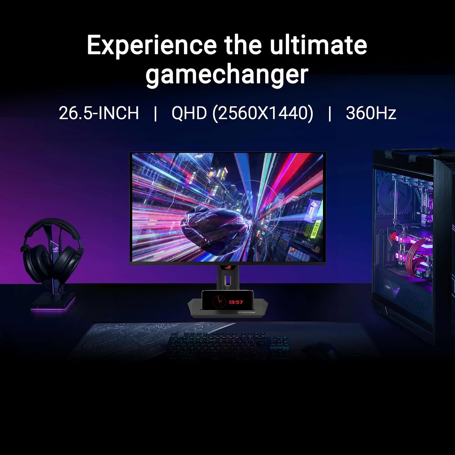 ASUS ROG Strix OLED XG27ACDNG 26,5' QD-OLED QHD 360Hz FreeSync Premium Pro USB-C
