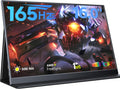MAGICRAVEN 165Hz Portable Gaming Monitor, 16' 1920x1200 500 Nits Laptop Monitor, Second Computer Display with Speakers, Dual Screen Travel Monitor for PC Phone PS5/4 Xbox Switch