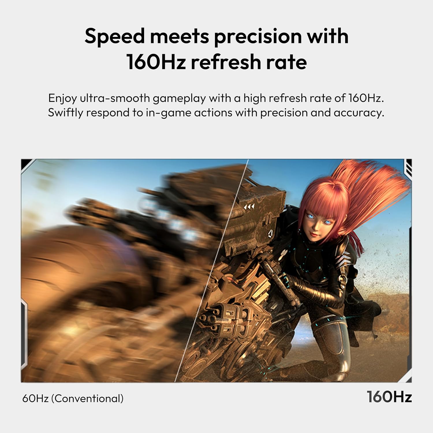 Pixio PX27U Wave White 27 inch 160Hz Refresh Rate 4K 3840x2160p Resolution Fast IPS Panel 1ms GTG Response Time Black Tilt Adjustable Gaming Monitor with Adaptive Sync