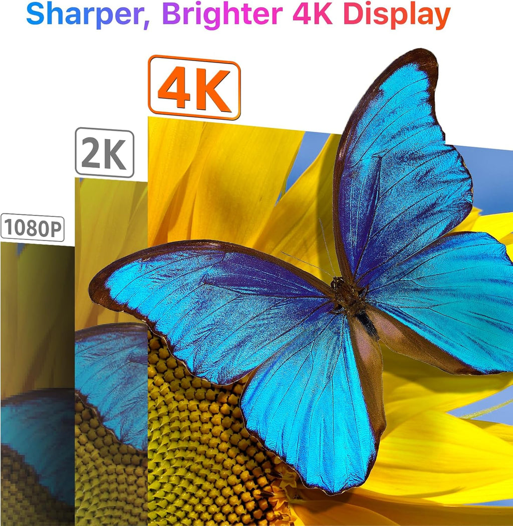 kksmart Portable Monitor for Laptop MacBook Surface PC Xbox PS5, Travel Monitor Second Screen for Laptop, HDMI USB-C VESA Compatible Built-in Speaker, 17.3