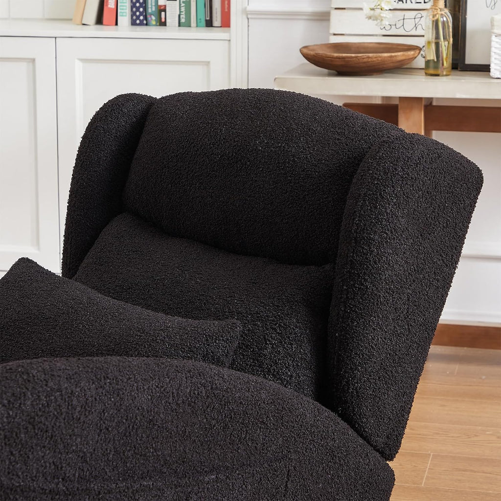 MYFUNSHOP Nursery Rocking Chair Glider – Classic Rocker with Comfortable Cushioning & Smooth Motion for Bedroom