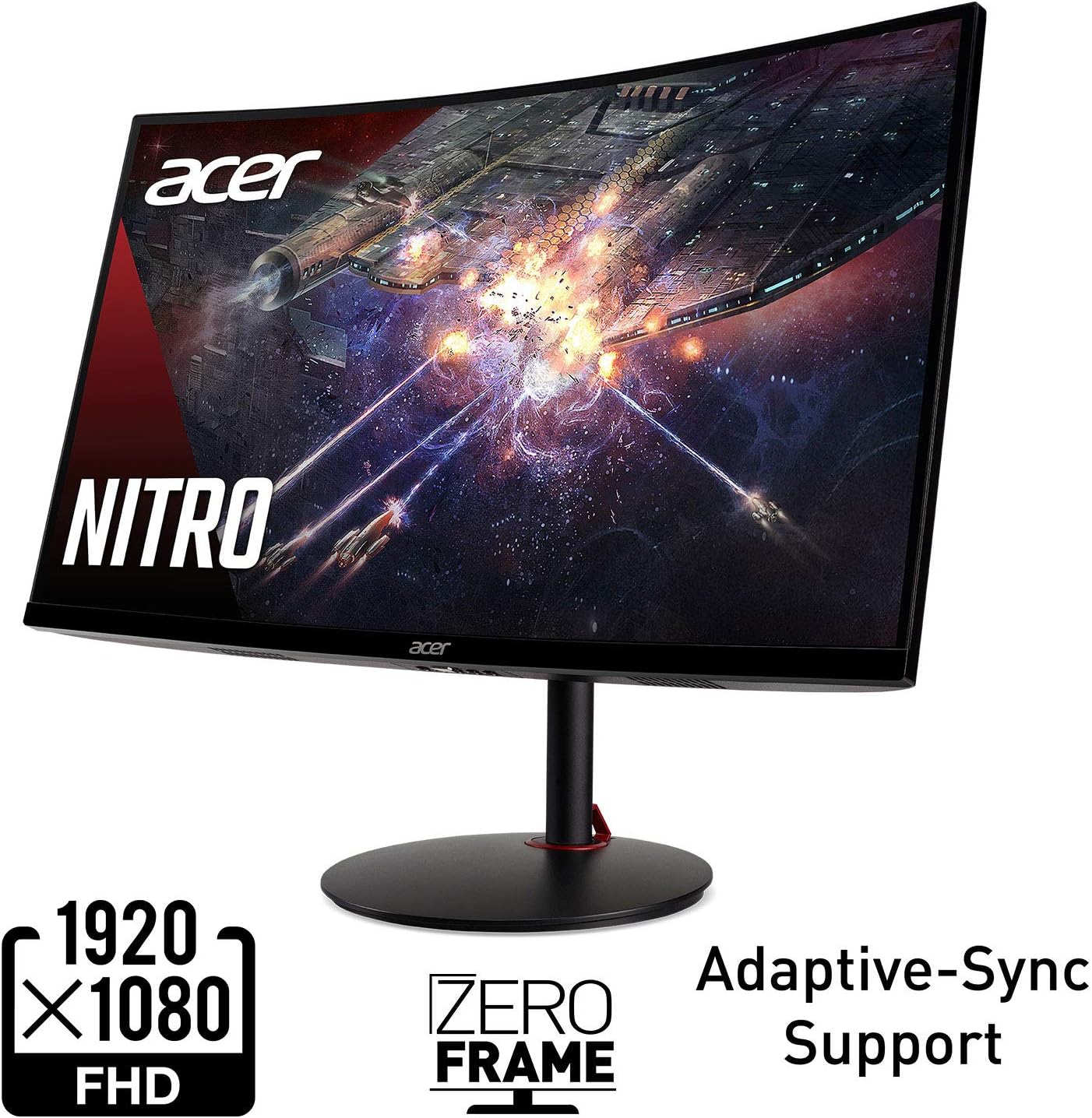 Acer 27' 1500R Curved 240Hz Gaming Monitor Bundle with HyperX Cloud Alpha Gaming Headset