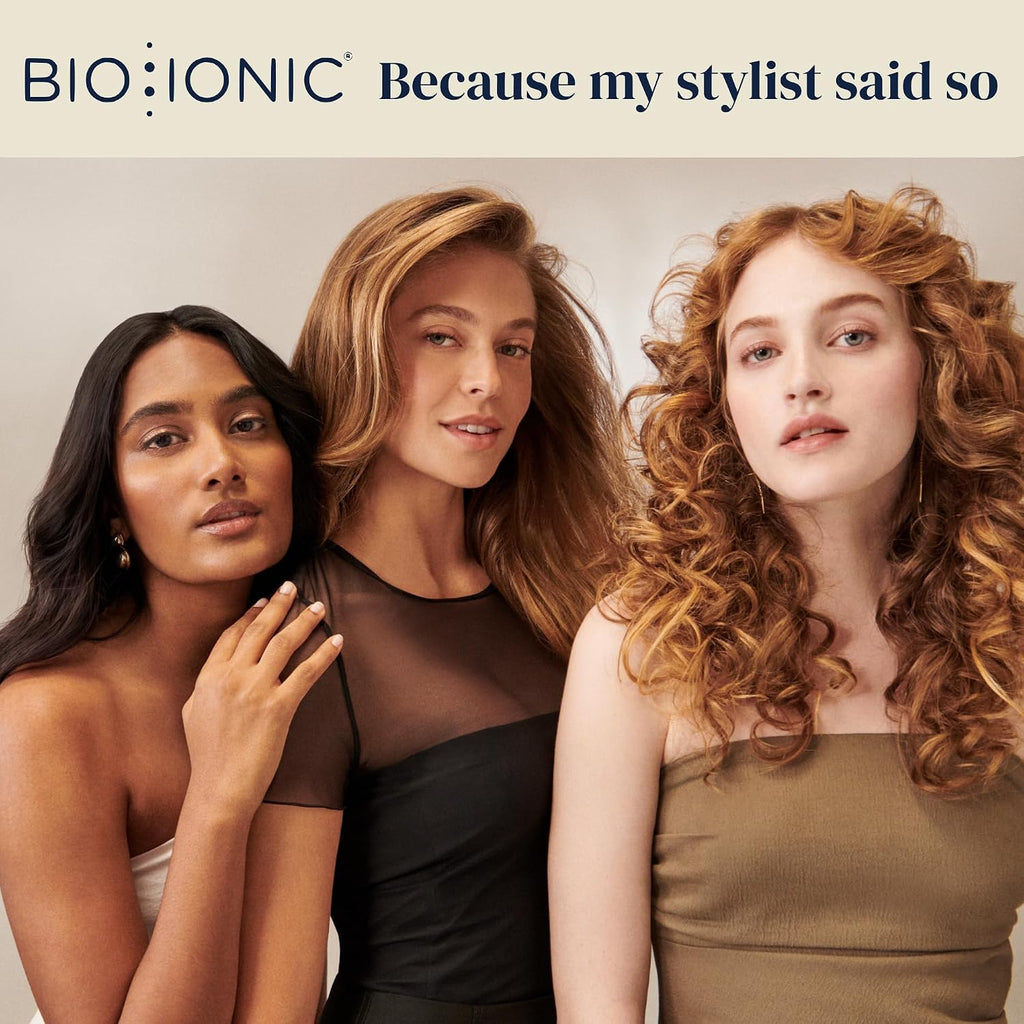 Bio Ionic 10X Styling Iron, 1' Hair Straightener with Moisturizing Heat Technology, Flat Iron for 10-Minute Styling, Hair Straightener and Curler