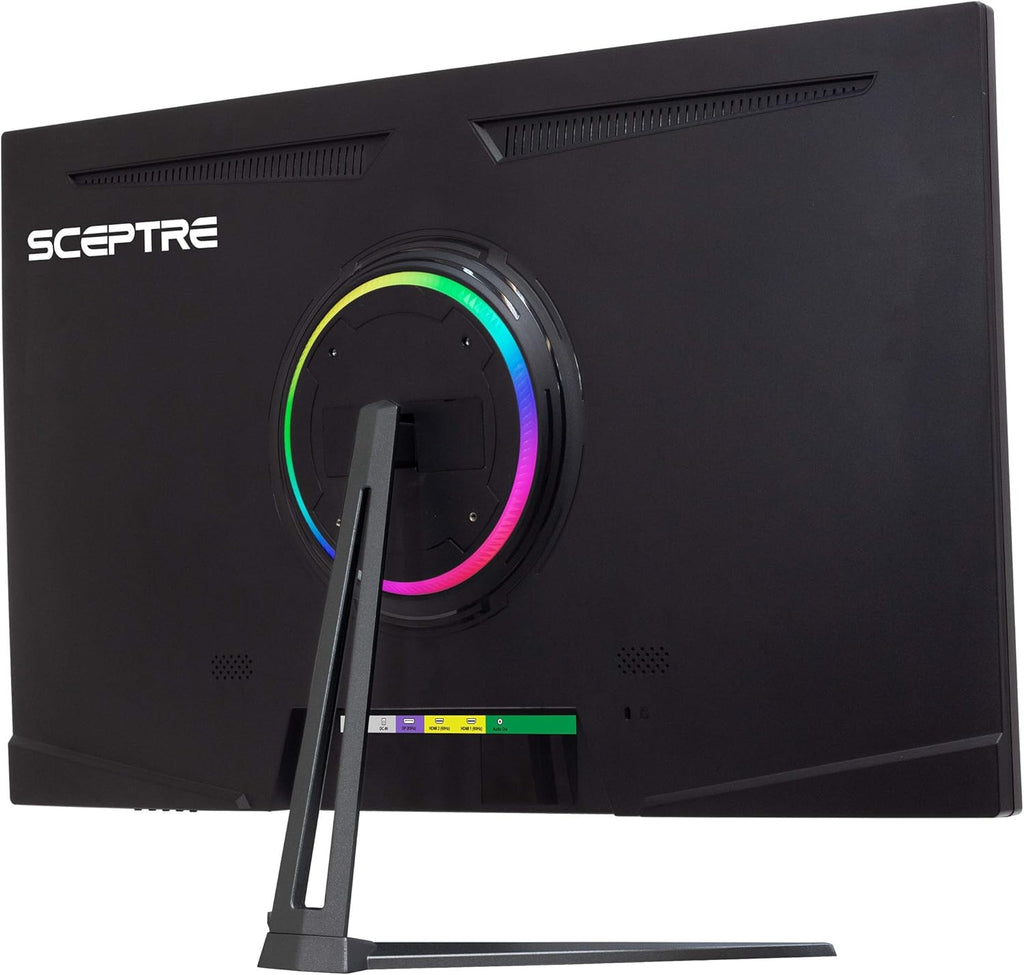 Sceptre 32' QHD 1440P 2560x1440 LED Monitor HDMI DisplayPort Up to 85Hz Build-in Speakers Blue Light Shift, Machine Black 2020 (E325W-2560AD)