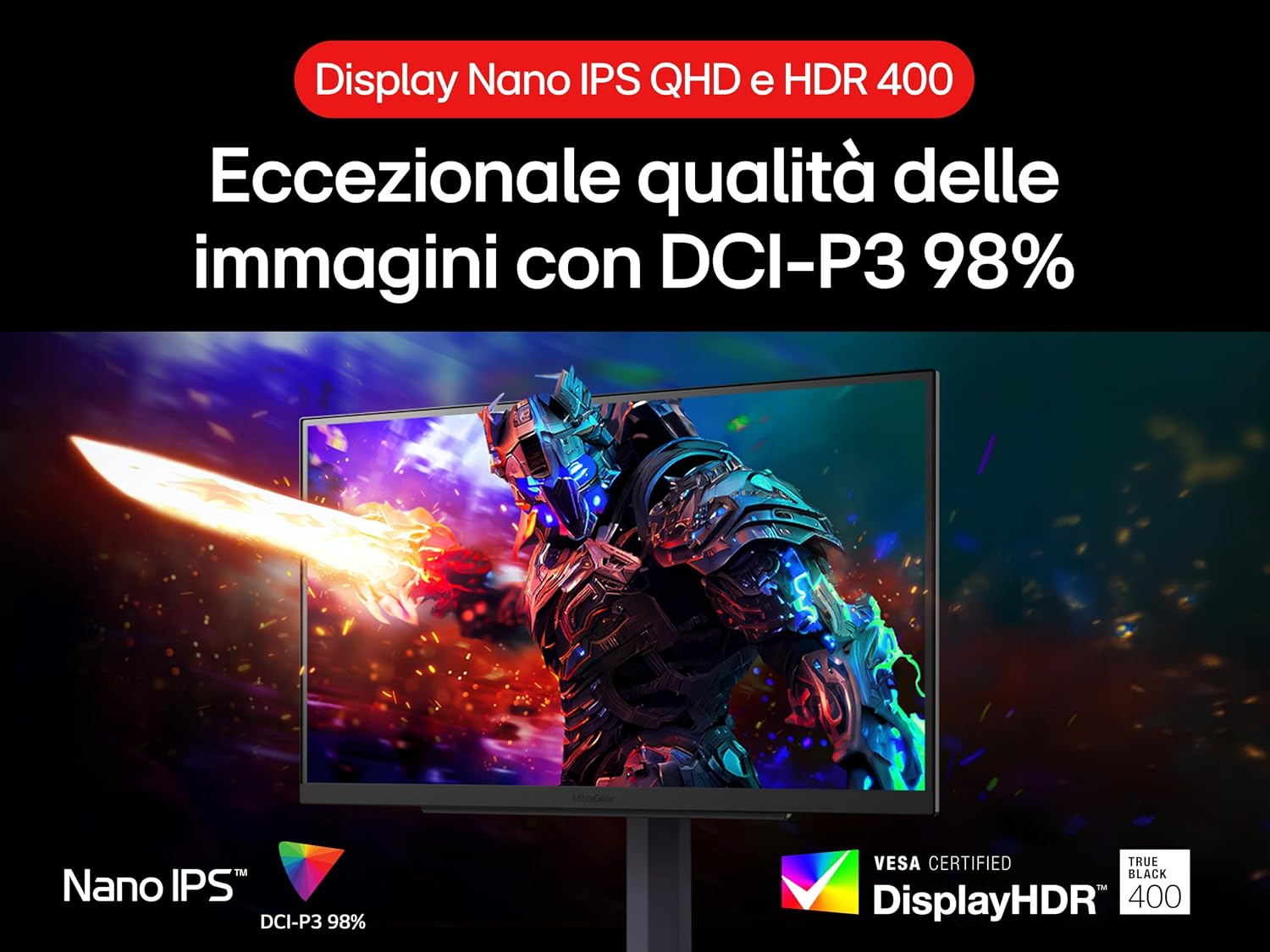 LG Monitor Gaming 27GS85Q-B 27GS85QB (27GS85Q-B.AEU)