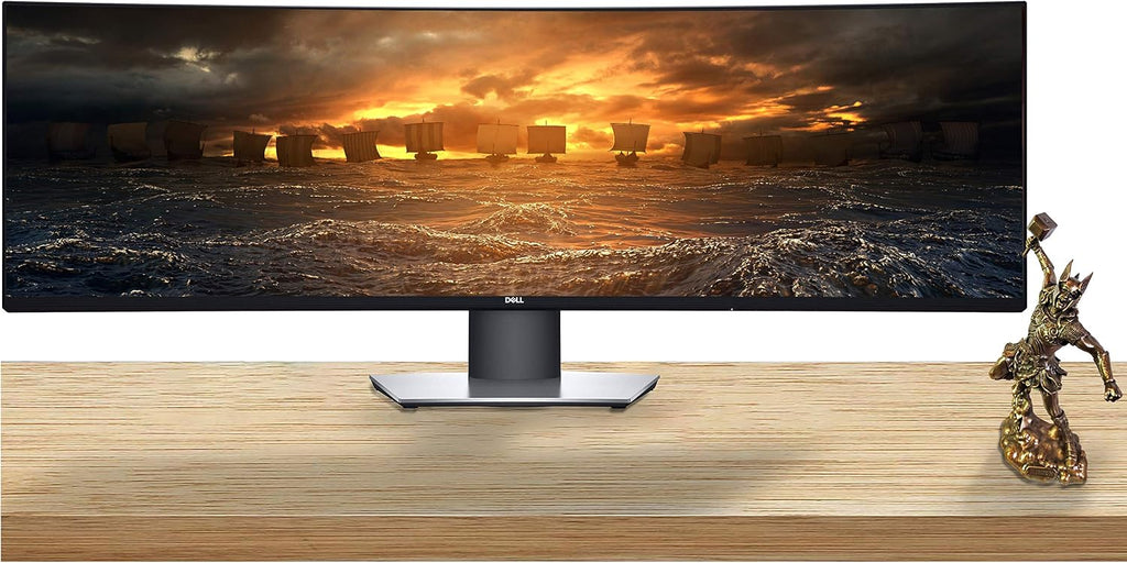 Dell U4919DW UltraSharp 49-inch LED Backlit Curved Gaming Monitor with IPS, Vesa Compatible, Anti-Glare, Tilt, Swivel (HDMI, USB 3.0, USB-C, DisplayPort)