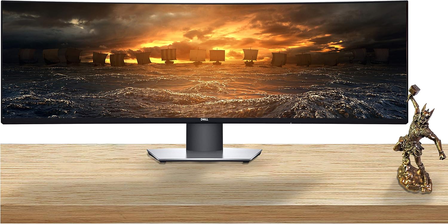 Dell U4919DW UltraSharp 49-inch LED Backlit Curved Gaming Monitor with IPS, Vesa Compatible, Anti-Glare, Tilt, Swivel (HDMI, USB 3.0, USB-C, DisplayPort)
