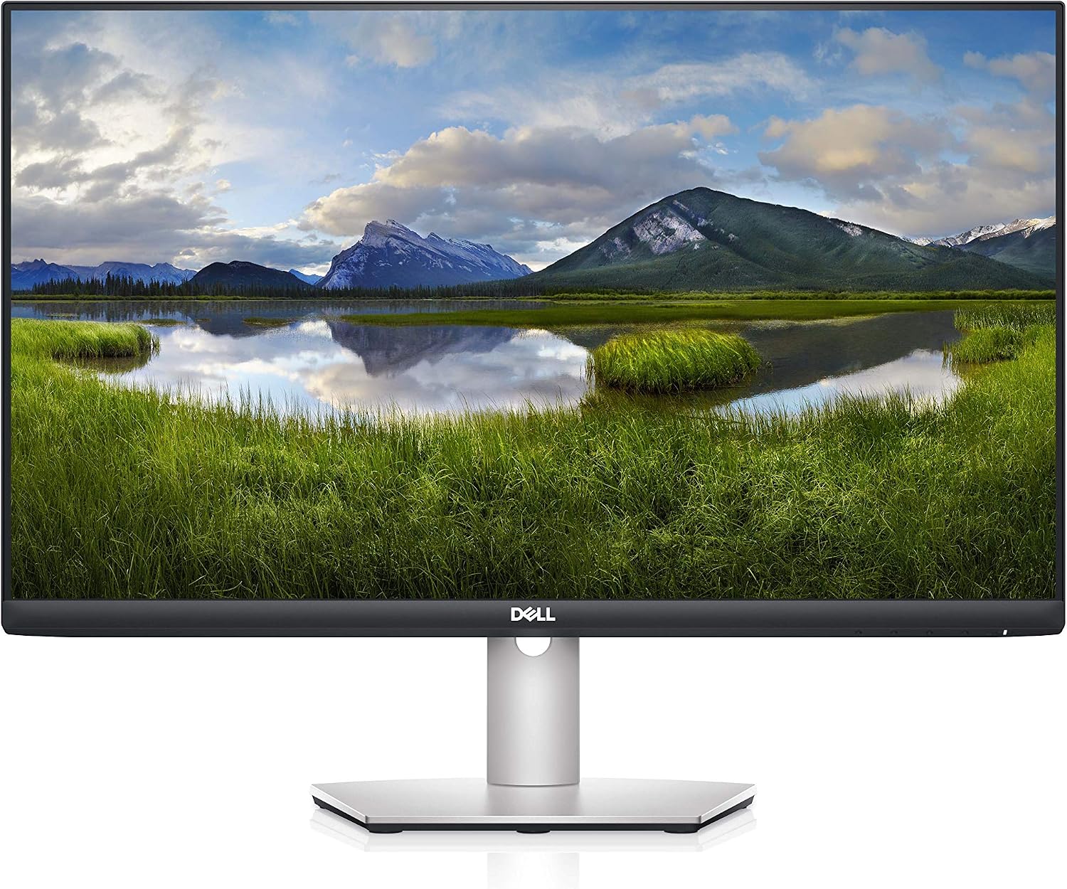Dell S2721HS 27 Inch Full HD 1920 x 1080, AMD FreeSync, IPS Ultra-Thin Bezel Monitor, Tilt and Swivel, Silver,