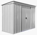 Arrow Classic Steel Storage Shed, 8x4, Flute Grey