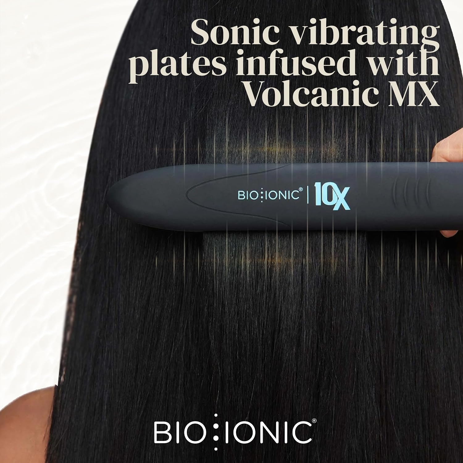 Bio Ionic 10X Styling Iron, 1' Hair Straightener with Moisturizing Heat Technology, Flat Iron for 10-Minute Styling, Hair Straightener and Curler
