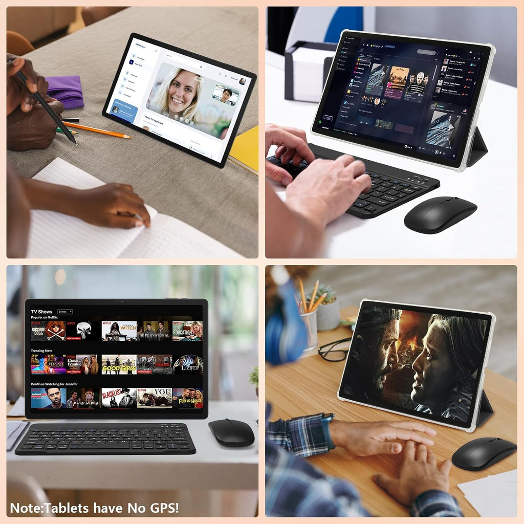 Urao Tablet｜14 inch Android 16 Tablet｜30GB RAM 256GB ROM ｜1920 * 1200 IPS FHD｜10000mAh 30W Fast Charging｜Octa-core Processor｜Wi-Fi 6, BT 5.4｜Dual Camera with Gemini AI｜Keyboard｜Stylus｜Case｜Headphone