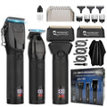 Hair Clippers for Men Professional, Barber Clippers and Trimmer Set, Hair Clipper& Hair Trimmer & Electric Foil Shavers Razor Kit, Hair Cutting kit, Cordless Mens Grooming Kit