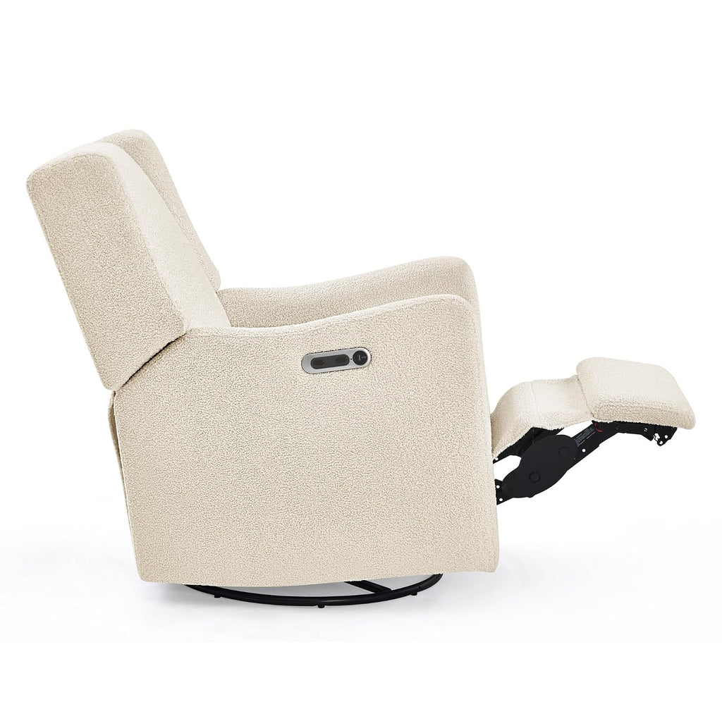 Delta Children Mercer Electronic Power Recliner and Swivel Glider with USB-A and Type-C Ports - Greenguard Gold Certified - Stain-Resistant Performance Fabric is Oeko-TEX Standard 100 Certified, Shell