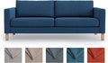 MASTERS OF COVERS SLIPCOVER ONLY! Karlstad Replacment Slipcover Snug Fit Karlstad 3 Seat (Not 2 Seat) Sofa Cover Slipcover for The IKEA Karlstad Three Seat -Navy Blue