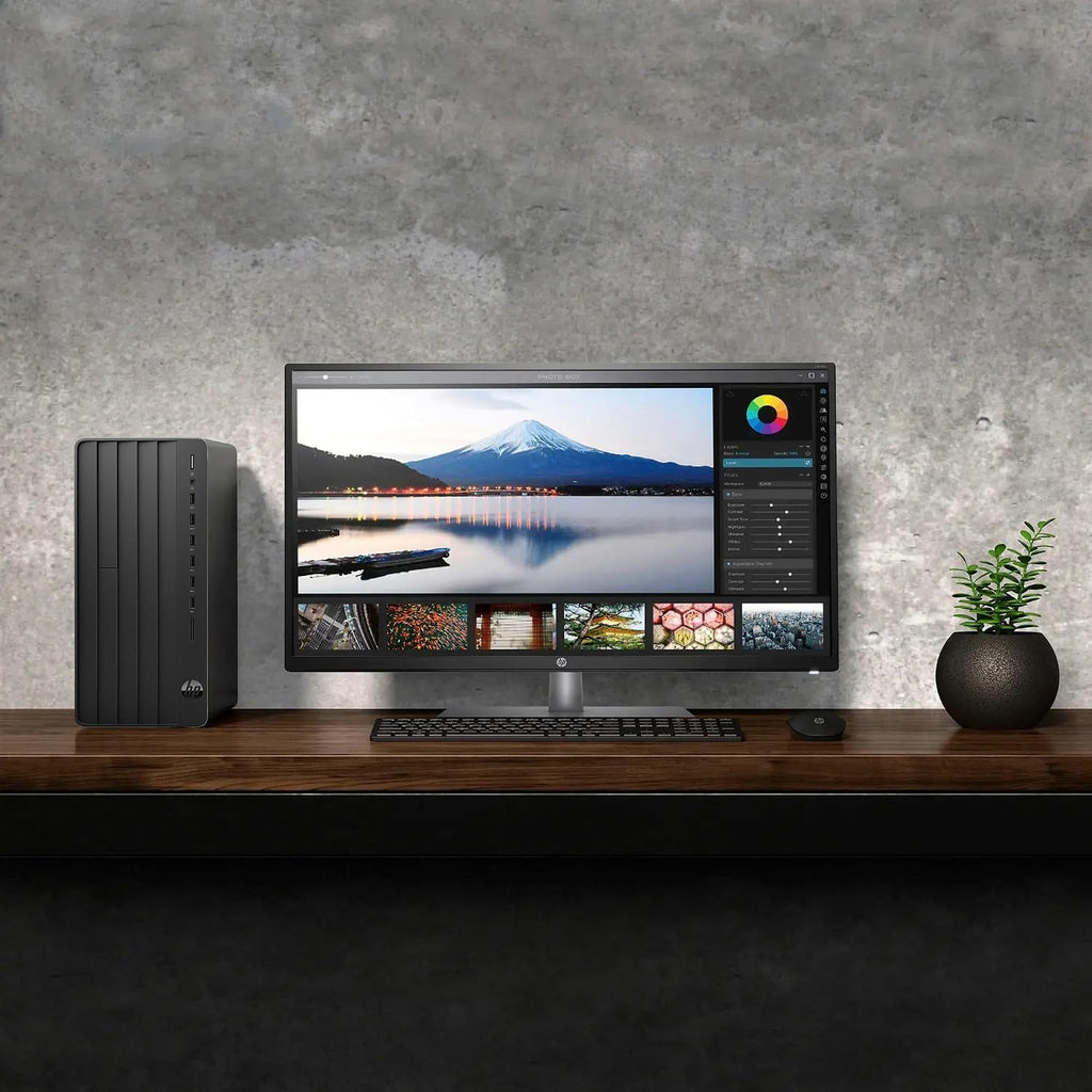 HP Desktop Computer Tower PC - Intel i5-12500T 6-Core, 8GB DDR4 RAM, 256GB PCIe SSD, Windows 11 Home, WiFi, Bluetooth, HDMI, Business Ready with Keyboard Mouse, Jet Black