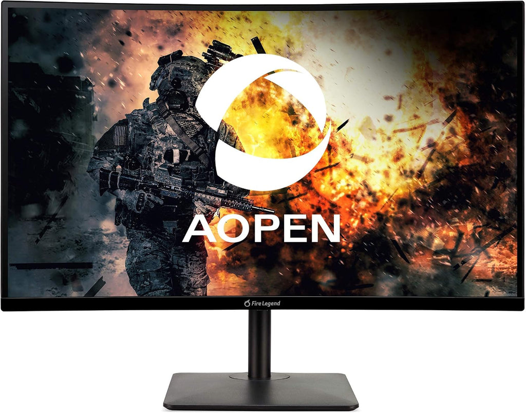 AOPEN by Acer 27HC5UR Sbmiiphx 27' 1500R Curved WQHD (2560 x 1440) VA Zero-Frame Gaming Monitor with Adaptiv