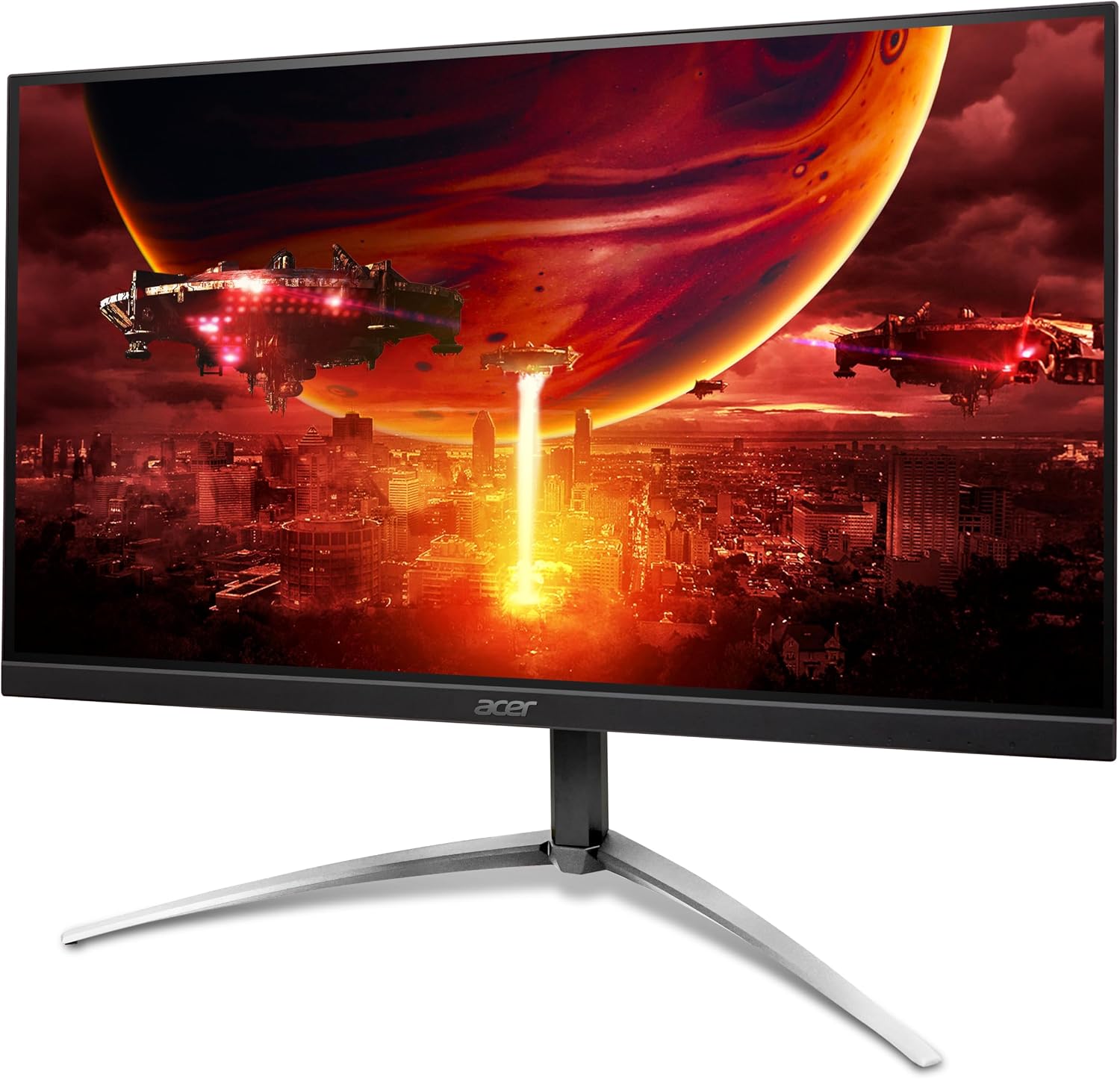 Acer Nitro 31.5' WQHD 2560 x 1440 PC Gaming Monitor | Agile-Splendor IPS | AMD FreeSync Premium | Up to 180Hz Refresh | Up to 0.5ms | 95% DCI-P3 | HDR10 | 1 x DP 1.2 & 2 x HDMI 2.0 | XV323QU M3bmiiphx