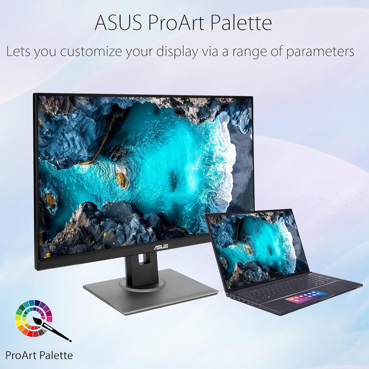ASUS ProArt 27' QHD Monitor, 1440P IPS Display, 100% sRGB|Rec. 709, Delta E < 2 Color Accuracy, Calman Verified, DP HDMI Mini DP DVI USB Hub, Ergonomic Tilt Swivel Pivot Height Adjustable Stand