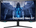 Samsung 32' Odyssey Neo G7 4K UHD 165Hz 1ms G-Sync 1000R Curved Gaming Monitor, Quantum HDR2000, AMD FreeSync Premium Pro, Ultrawide Game View, DisplayPort, HDMI, Height Adjustable Stand, Black