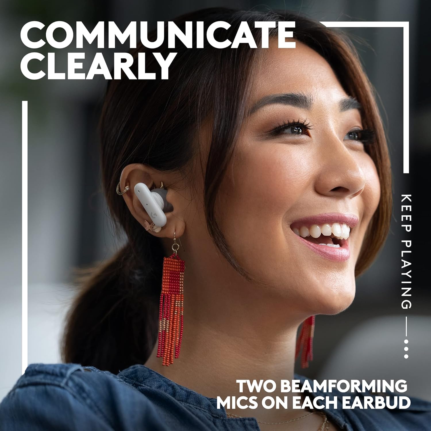 Logitech G FITS True Wireless Gaming Earbuds, Custom Molded Fit, Lightspeed + Bluetooth, Four Beamforming Microphones, PC, Mac, PS5, PS4, Mobile, Nintendo Switch - White