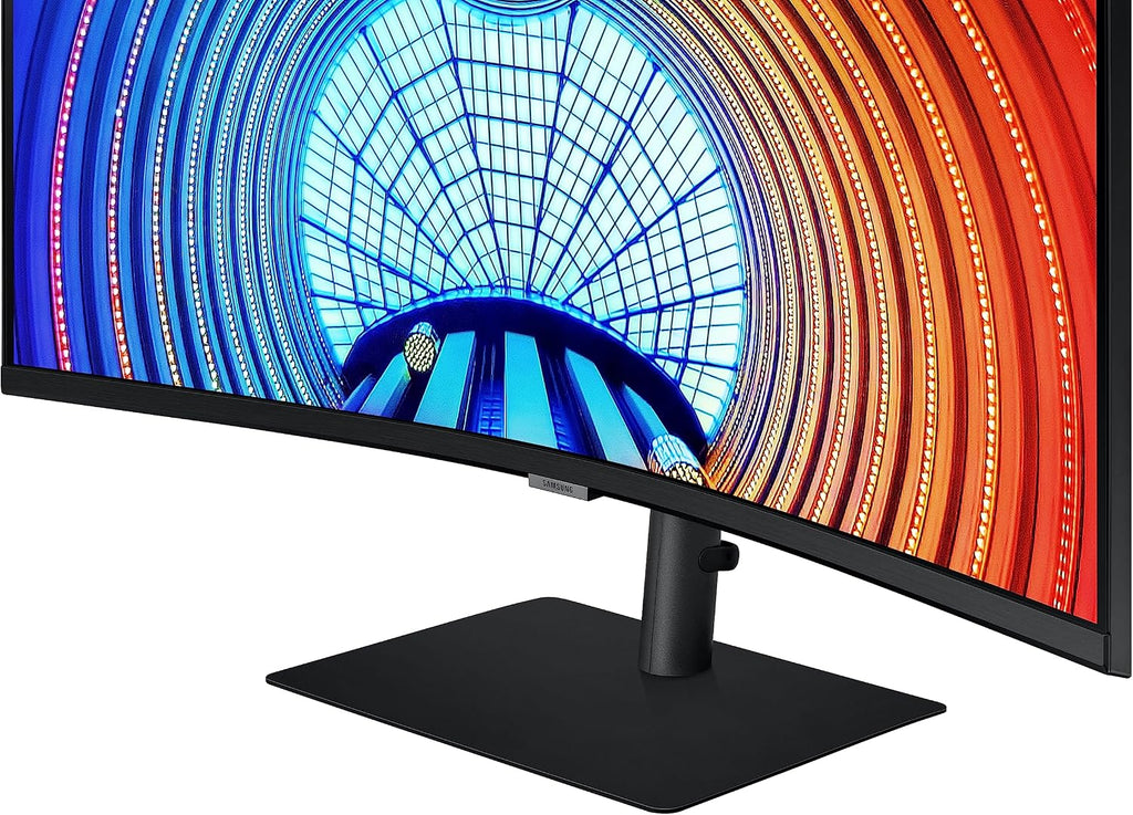 SAMSUNG 34' ViewFinity S65UA Series Ultrawide QHD Curved Monitor, HDR10, 100Hz, 350 nit, USB- C, Adjustable Stand, Intelligent Eye Care, LS34A650UBNXGO, Black