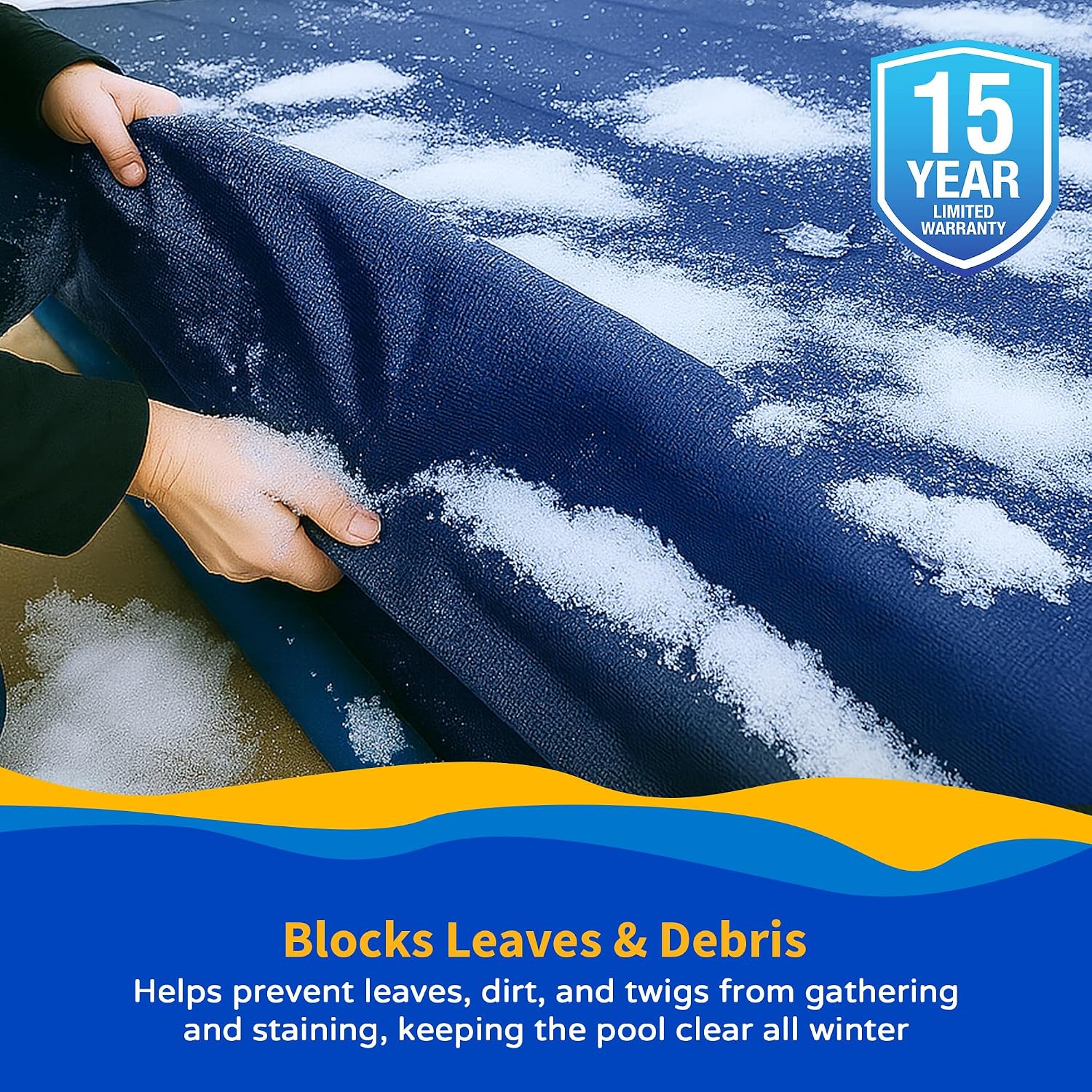 Blue Wave Gold 15-Year 20-ft x 44-ft Rectangular In Ground Pool Winter Cover
