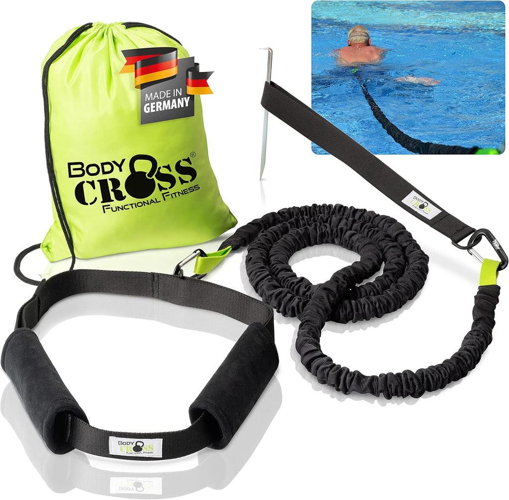 Premium Swim Trainer – for Any Pool, Optimal Swimming Without Counter-Current System, Padded Swim Belt 1–20 kg, Tested, Certified, Made in Germany